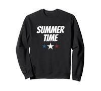 Summer Time Patriotic Stars 4 Juillet Vacances à la Plage USA Sweatshirt