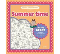 Summer time - poster à colorier - sweet & cosy coloriage - activité créative - cosy colo géant - Cocon Zakka