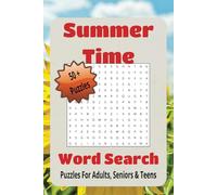 Summer Time Word Search Puzzle Book: Word Searches with Easy to Read Print about Summer, Beach, Good Vibes, and More | 6 x 9 inches, 110 pages | 50+ ... Gifts for Vacation, Holidays, and Free Times