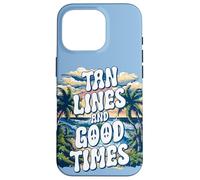 Summer Trip Tan Lines and Good Times Citation Vacances Traveler Coque pour iPhone 16 Pro