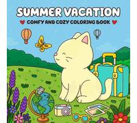 Summer Vacation: A Comfy & Cozy Coloring Book Featuring Relaxing Travel Destinations from Around the World for Kids, Teens, and Adults