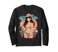 Summer Vacation Beach Anime Manga Alt Japon Sunny Retro Manche Longue