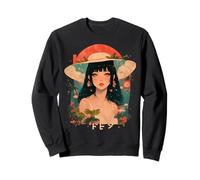 Summer Vacation Beach Anime Manga Alt Japon Sunny Retro Sweatshirt