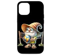 Summer Vacation GNOME in Green Flip Flops Beach Volleyball Coque pour iPhone 12/12 Pro