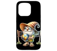 Summer Vacation GNOME in Green Flip Flops Beach Volleyball Coque pour iPhone 15 Pro