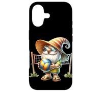 Summer Vacation GNOME in Green Flip Flops Beach Volleyball Coque pour iPhone 17