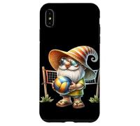 Summer Vacation GNOME in Green Flip Flops Beach Volleyball Coque pour iPhone XS Max