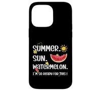 Summer Vacation Must Haves for Women Summer Sun & Watermelon Coque pour iPhone 14 Pro Max