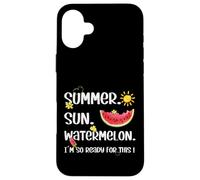 Summer Vacation Must Haves for Women Summer Sun & Watermelon Coque pour iPhone 16 Plus