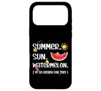 Summer Vacation Must Haves for Women Summer Sun & Watermelon Coque pour iPhone 17 Pro Max