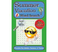 Summer Vacation Word Search Puzzle Book: Word Searches with Easy to Rea Print about Summer, Vacation, the Beach, and More | 6x9 inches, 110 pages | ... for Vacations, Holidays, and Free Times
