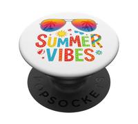 Summer Vibes Dernier Jour de Vacances d'été PopSockets PopGrip Adhésif