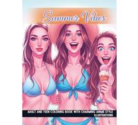 Summer Vibes: The Beach Girls, An Adult and Teen Coloring Book with Charming Anime Style Illustrations, Explore Sunny Scenes, Fun Beach Fashion, and ... Moments for Stress Relief and a Creative
