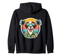 Summer Vibes Vacation Tropical Holiday, propriétaire d'un chien en Bretagne Sweat à Capuche