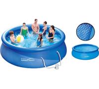 Summer Waves Fast Set Quick Up Pool 366x76cm Piscine familiale avec pompe de filtration + bâche solaire