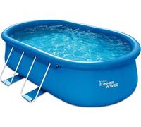 Summer Waves Quick Up Pool piscine gonflable ovale Accessoires inclus Bleu 457x305x107 cm