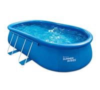 Summer Waves Quick Up Pool piscine gonflable ovale incl. accessoires bleu 549x305x107 cm