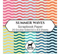 Summer Waves Scrapbook Paper: Double-Sided Craft Paper for Scrapbooking, Junk Journals, Card Making, Origami, DIY Projects and Mixed Media