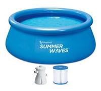 Summer Waves TW33-P1000830A0EU - Ensemble de piscine Quick Up 244 x 76 cm avec pompe de filtration G
