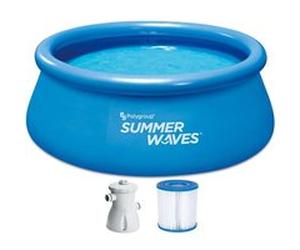 Summer Waves TW33-P1000830A0EU - Ensemble de piscine Quick Up 244 x 76 cm avec pompe de filtration G