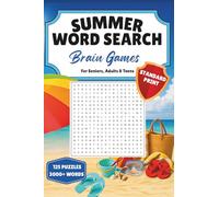Summer Word Search Brain Games: Standard Print Puzzle Book for Seniors, Adults, and Teens - Over 3,000 Words for Beach, Travel, and Home Entertainment