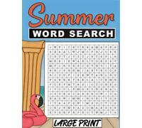 Summer Word Search Large Print: 1000+ Large Print Word Search Puzzle Books For Adults & kids To Keep Brain Active for Your Pleasant Summer Days