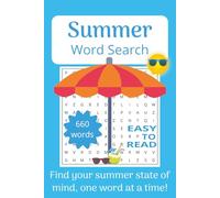 Summer Word Search Puzzle Book: Seasonal Word Searches with Easy to Read Print about Summer, Beach, Camping and More | 6x9 inches, 110 pages | 55 ... Gift for Vacations, Holidays, and Free Time