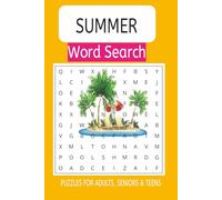 SUMMER WORD SEARCH: Word Searches with Easy to Read Print about Summer, Summer brain games and more |6X9 inches, 110 pages| 50+ puzzles, Gift for Vacations, Holidays and Free Times.