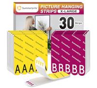 Summerbrite Accroche Tableau Sans Percer, 15 Paires (30 Languettes, XL)