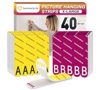 Summerbrite Accroche Tableau Sans Percer, 20 Paires (40 Languettes, XL)