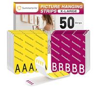 Summerbrite Accroche Tableau Sans Percer, 25 Paires (50 Languettes, XL)