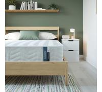 Summerby Matelas Hybride King Size, mémoire de Forme Mousse Ressort hélicoï Couverture tricotée Douce. Fibre hypoallergénique, Blanc