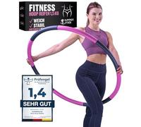 SummerFan Hula Hoop Cerceau pour débutants, sans vagues ni picots, 1 kg à 1,5 kg, 75 à 100 cm, 6 à 8 segments, pour adultes, pour perdre du poids