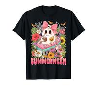 summerween fantôme Halloween été Fleurs drôles T-Shirt
