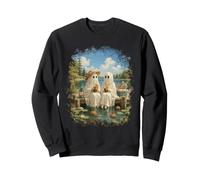 Summerween Ghosts Lake Dock Halloween Été Effrayant Sweatshirt