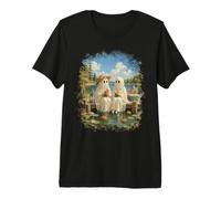 Summerween Ghosts Lake Dock Halloween Été Effrayant T-Shirt Haut de Gamme