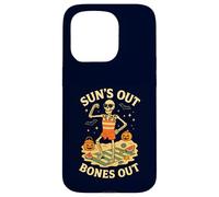 Summerween Halloween Squelette Sun's Out Bones Out Summer Coque pour iPhone 15 Pro