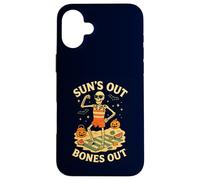 Summerween Halloween Squelette Sun's Out Bones Out Summer Coque pour iPhone 16 Plus