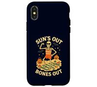 Summerween Halloween Squelette Sun's Out Bones Out Summer Coque pour iPhone X/XS