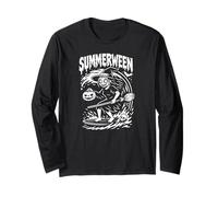Summerween Halloween Summer Surfing Beach Witch Manche Longue