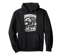 Summerween Halloween Summer Surfing Beach Witch Sweat à Capuche