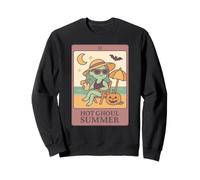 Summerween Hot Ghoul Girl Summer, carte de tarot amusante et mignonne pour femmes Sweatshirt