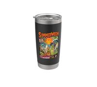 Summerween Hot Ghoul Summer Monster Waves Creep Gobelet isotherme en acier inoxydable double paroi