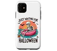 Summerween Just Waiting for Halloween Squelette Sunset Coque pour iPhone 11