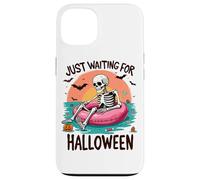 Summerween Just Waiting for Halloween Squelette Sunset Coque pour iPhone 13