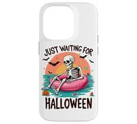 Summerween Just Waiting for Halloween Squelette Sunset Coque pour iPhone 14 Pro