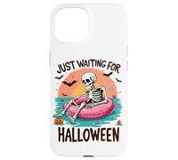 Summerween Just Waiting for Halloween Squelette Sunset Coque pour iPhone 15