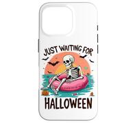 Summerween Just Waiting for Halloween Squelette Sunset Coque pour iPhone 16 Pro