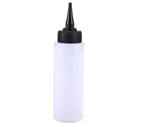 Summerwindy 150 ml Applicateur de mesure de couleur de cheveux Outil de coiffure de bouteille Blanc 18 x 4.5 cm