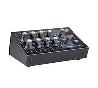 summina AM-228 Table de Mixage Audio Stéréo 8 Canaux Ultra-Compact à Faible Bruit en Métal Mono avec Câble Adaptateur d'Alimentation